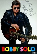 Bobby SOLO PHOTOGRAPH on MAP with AUTOGRAPH   