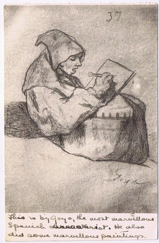 Postcard art goya froile - goya,