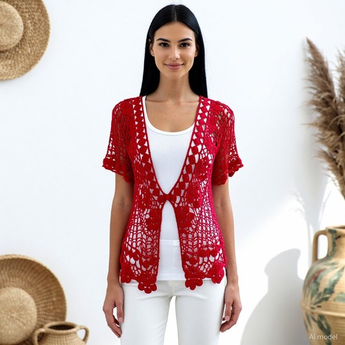 Vintage boho gilet - vintage,