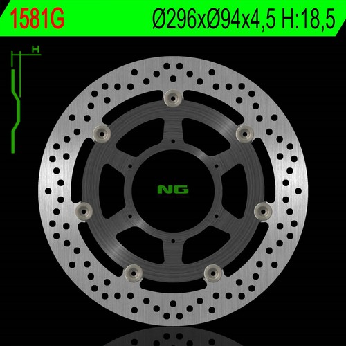 Disque frein avant - ng,
