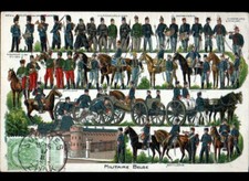 SOIGNIES / ZINIK (BELGIUM) OLD Belgian military uniforms in 1911