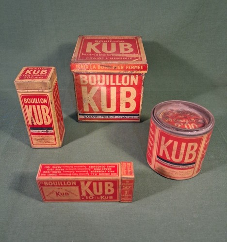 Boites bouillon kub lot - de, de