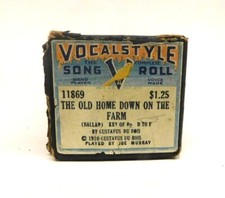 Vocalstyle Song Roll Player Piano 11869 The Old Home On The Farm 1910 Du Bois