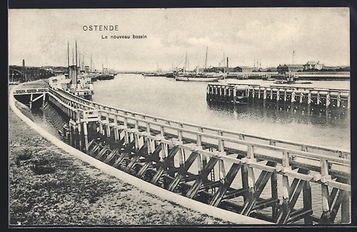 Carte postale ostende le - carte, ostende,