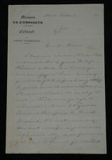 Napoléon Maret Duc de Bassano - Lettre autographe signée - Princesse impériale