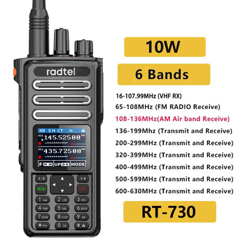 Talkie walkie 730 - rt-730, bande