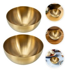  2 PCS Saladier Inox Bols À