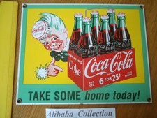 PLAQUE EMAILLée COCA COLA