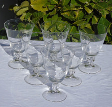 Daum Service de 6 verres en cristal modèle Orval Haut. 9,5 cm