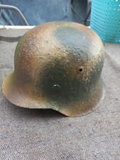 2078/CA - Casque allemand coque authentique restaurée pour reconstitution WW2