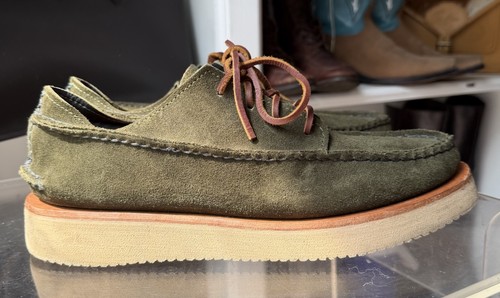 Yuketen mens green suede - 9e,