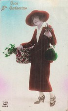 CP STE CATHERINE FEMME CHAPEAU SAC A MAIN BOITE - 38461