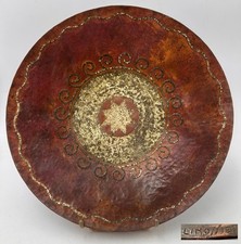 🇫🇷 Claudius Linossier (1893-1953 Assiette en dinanderie Art déco signée