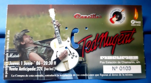 Ticket billet place - billet, concert