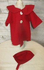VETEMENT POUPEE MANTEAU ET BEGUIN ANCIENS POUPEE ANCIENNE