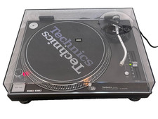 Technics SL‑1200MK3D Black with Dust Cover and Genuine Slip Mat Tested Working