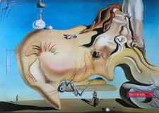 Salvador Dali Grand Masturbateur Vintage Poster 24 X 35