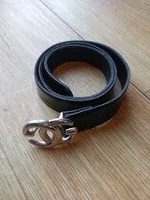 Ceinture noire Gucci Vintage