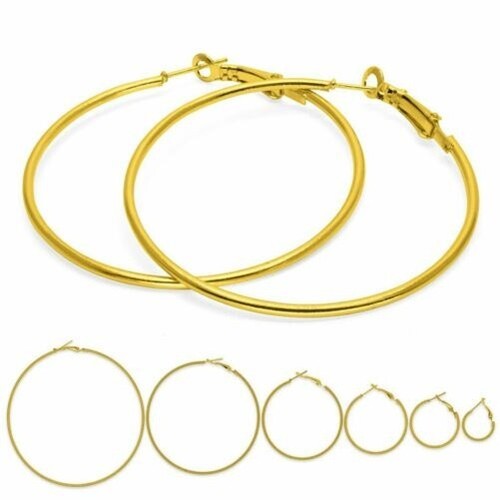 Paire créoles boucles - 1,