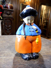 20th Century Porcelain Tobacco Pot "LE PETIT CHINO"