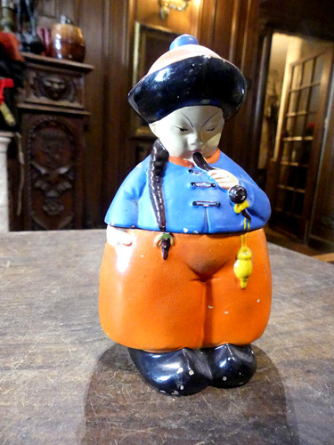 Pot tabac porcelaine - pot,