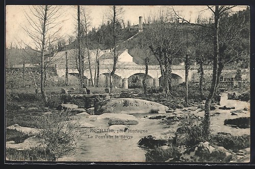 Cpa rochehard pont sur la - le,