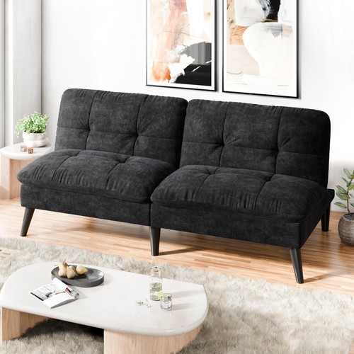 Velvet midnight folding futon - velvet,