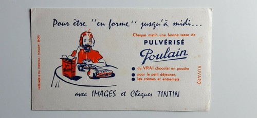 Buvard vintage chocolat - vintage,