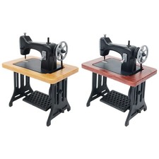 Mini décoration de machine à coudre de meubles de maison de poupée vintage