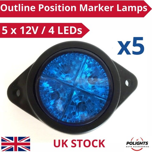 Feux position contour bleu - contour,