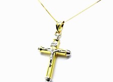 Collier Or Croix Avec Christ