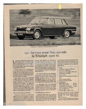 1969 DOCUMENT (ref PA  1038)  PUB : AUTO TRIUMPH 2500 PI  1page