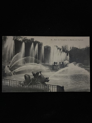 Ancienne carte postale parc - ancienne,