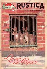 L WINTER RABBIT CLAPIER 2 PAGE PRESS ARTICLE 1954 RABBIT HUTCH
