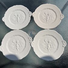 Vtg 1993 Fitz & Floyd Omnibus CHERUBS 8.5" Canape Plate 2046/315 - Lot of 4 READ