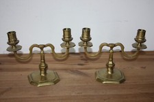 Paire de chandeliers double en Bronze