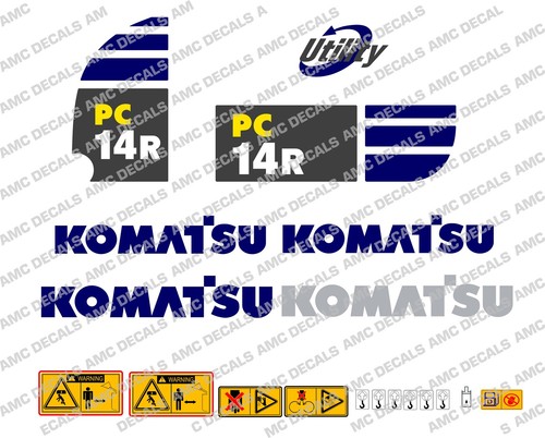 Komatsu pc14r digger - digger, décalque