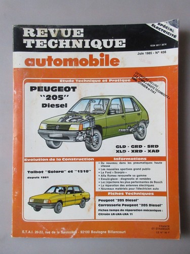 Revue technique automobile - revue,