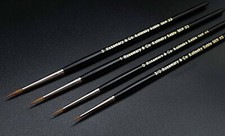 Rosemary & Co Serie 33 Miniature Brush Set (Sizes 3/0 0 1 2) Fast Shipping 