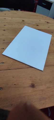 Plaque pvc blanc 280x200mm ép - pvc,