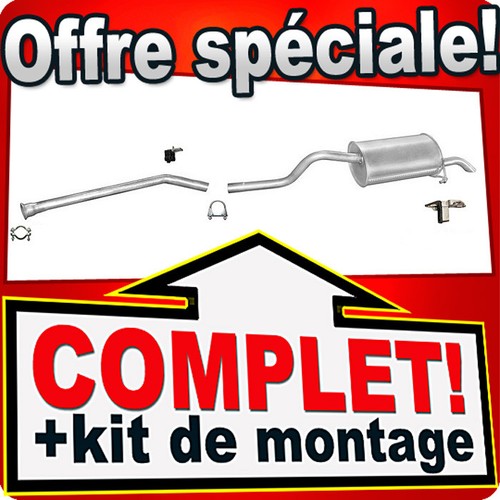 Ligne pot échappement - pot, pour