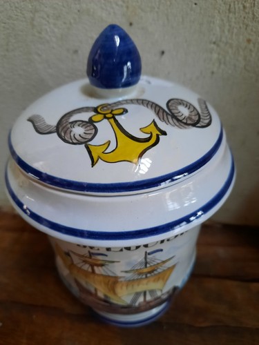Pot tabac faience - tabac,