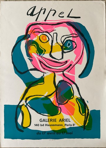 Karel appel affiche litho expo - litho,