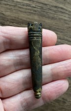 15TH-16TH CENTURY. BRASS DAGGER CHAPE DATING TO CIRCA 1500.