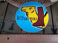 Ancien grand autocollant bottes le chameau