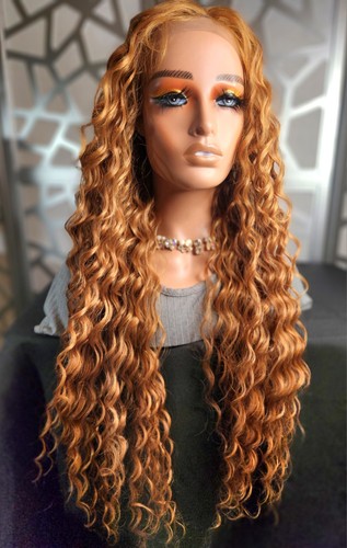 Strawberry blonde auburn wig - blonde,