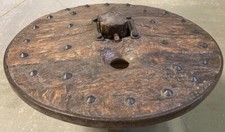 Roue de Char Charette Espagne Portugal Haute Époque Art Populaire