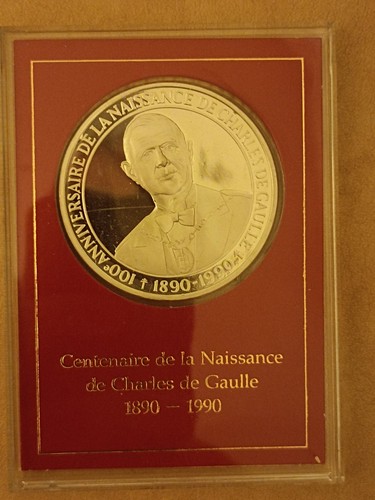 Médaille argent massif - médaille, en