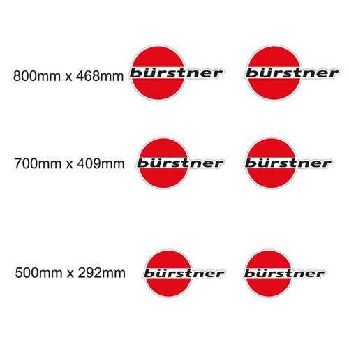 Set autocollants bürstner - set,