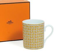 HERMES Paris Mosaique Au 24 Gold Mug Cup 300ml 026031P Porcelain Tableware NIB